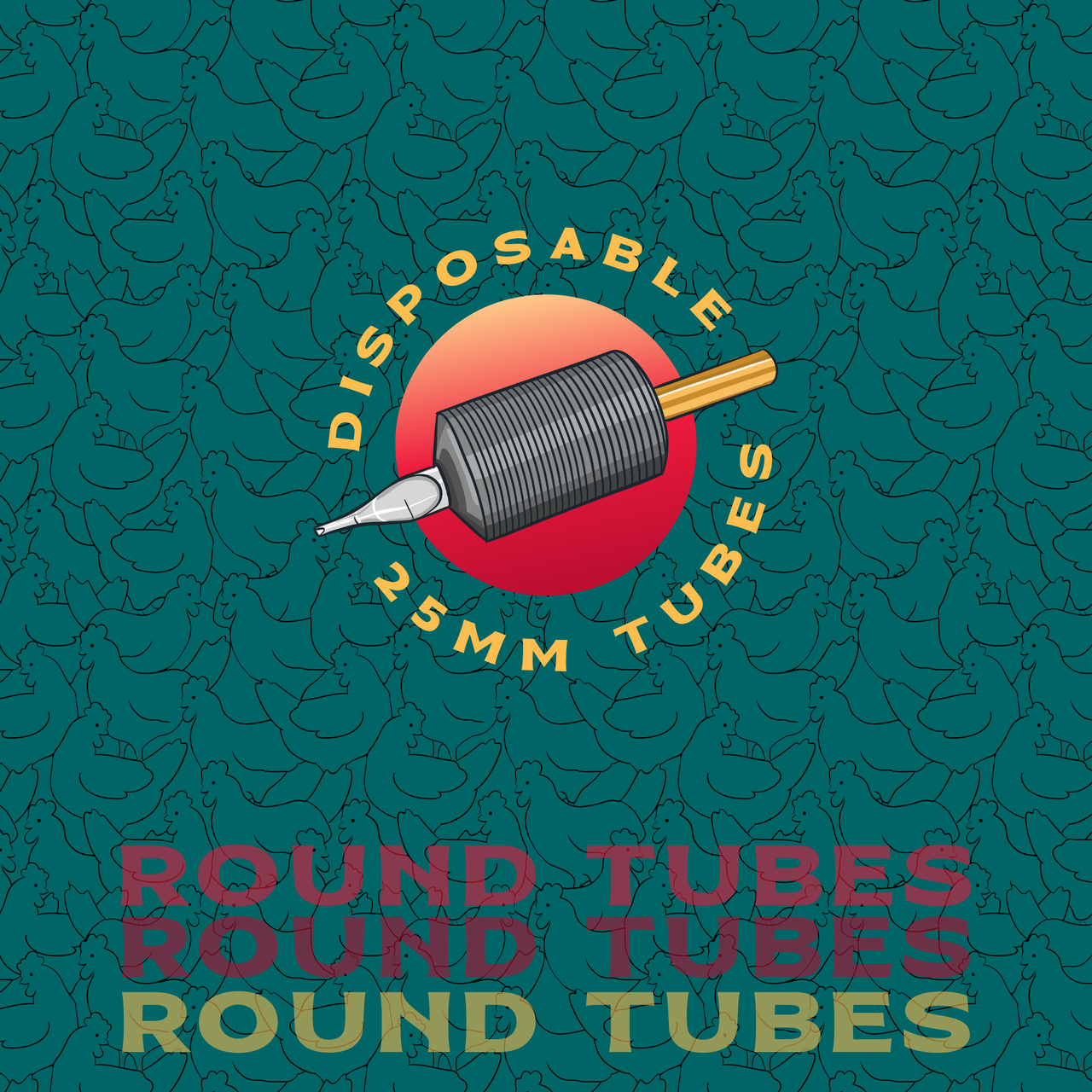 angle round disposable tube